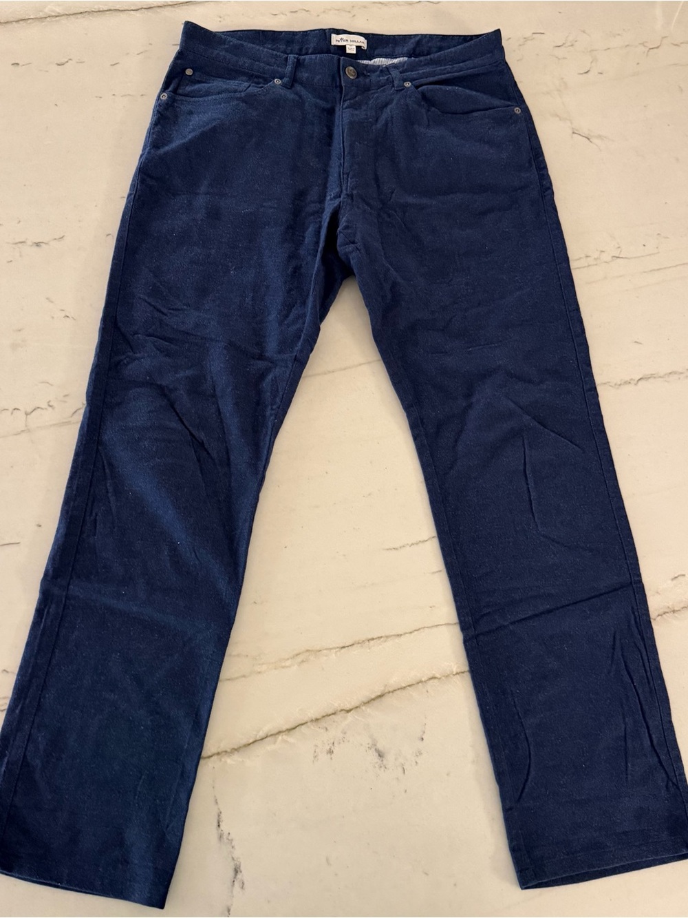 Peter Millar Pants Mens 33x30 Blue 5 Pocket Chino Golf Casual Stretch